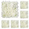 Dekorativa blommor 6st Simulerad blomma väggbakgrund Rose Artificial Panel Plastic Decoration Wedding Garden