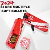 Gun Toys 2024 Verbesserte faltbare Pistole-Spielzeug Soft Bullet Lifecard Legierung Schießpistole für erwachsene Jungen zum Geburtstag 240307