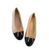 ballerines ballet flats quilted leather designer shoes women ballerina flats pumps loafer low heel slingback black white wool glitter fabric comfort shoe