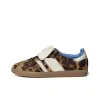 Leopard Men Low Top OG Original Running Shoes Wales Bonner Nylon Fox Brown Pony Black Cloud White Cream Green Pink Sporty Rich Trainers Sneakers sambaitysss