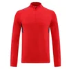 2223 homens camisa de futebol treino inverno primavera survetement meio zíper topos roupas esportivas ginásio jogging wear 240228