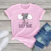 T-shirt 100% cotone Camicia da notte ufficiale Koala Lover Tee ragazza anni '90 Kawaii vestiti unisex cartoon t Shirt moda femminile oversize TShirt