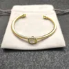 Klassieke armband sieraden ontwerper voor mannen vergulde gouden armband gratis verzending schitterende manchet gedraaide vintage bangle luxe hoog gepolijste charme zh156 E4