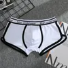 Onderbroek 4 stks/partij heren slipje man ondergoed brief gedrukt ademend fancy boxers shorts mode fitness sport boxer