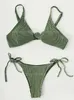 Costume da bagno sexy a tre punti con cinturino a righe bikini diviso sudcoreano per bikini da donna per la fotografia delle vacanze