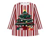 Yeni Çocuk Bebek Giysileri Popüler Çocuklar039S Kızlar Elbise Noel Ağacı Şerit Dot Dot Baskı Sonbahar Uzun Kollu Tshirt etek Child9067262