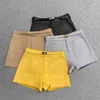 Damesshorts Fabriekscollectie 2024 Echt schapenvachtleer Dames Casual Echt