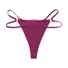 Mutandine da donna 3 pezzi Lovecore metallo vita bassa T indietro lingerie per le donne sexy senza soluzione di continuità invisibile perizoma intimo string micro tanga mujer