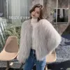 2023 Autumn/Winter New Saccoon for Women's Youth Haining Edition Small Fox Fur Coat 600331