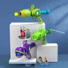 Gun Toys Cartoon style plant launcher soft bullet combat pistol outdoor shooting toy with EVA pump soft bullet s for gifts for children Christmas gifts 240307