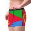 UNDUPTS Eritre Flag Boksör Erkekler İçin Şort 3D Baskılı Erkek Eritre Gururlu İç Çamaşır Külotları Yumuşak