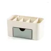 Storage Boxes Drawers Container Desktop Case Plastic Layer Display Jewelry Cosmetic Organizers Organizer Double Makeup