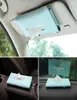 Leather Car Tissue Box Towel Sets Sun Visor Holder Auto Interior Storage Decoration For Accessories Boxes Napkins7840722