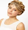 2020 Bandas de cabeceira da moda barata Bandas para a cabeça indianas boêmia boho boho brancos de miçangas jóias de cabelos da corrente para mulheres para W6744505