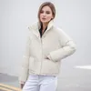 Dames Trenchcoats Warm Pluizig Dikker Parka's Winter Winddicht Sneeuwkleding Casual Parcas-jas Katoen gewatteerd Opstaande kraag Parkalar