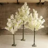 Fleurs décoratives 1,8 m de hauteur blanc simulation arbre de fleur de cerisier colonne romaine route mène fleur artificielle pour centre commercial de mariage ouvert accessoires