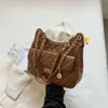 High Quality Handbag 95% Off Live Streaming New Womens Fashion Lingge Embroidery Thread Chain Single Shoulder Crossbody Internet Celebrity Small Square Bag