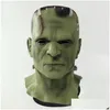 Party Masks Frankenstein Mask Devil Monsters Cosplay Zombie Mascarillas Evil Latex Masques Face Mascaras Halloween Costume Prop Drop Dhde0