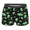 Onderbroeken Man Boxershorts Slipje UFO en Alien Patroon Mid Taille Ondergoed Mannelijke Grappige Plus Size