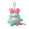 2024 Hot Fashion Women's Troupe Plush Toy Key Chain Cartoon Cute Girl Heart Bag Pendant Toy Small Animal Pendant