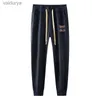 Men's High-end designer lace-up pencil trousers side striped jacquard knitted Trousers outdoor loose sweatpants 240308