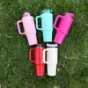 H2.0 40oz powder coated black plate Vacuum Insulated Travel Mug BPA Free Stainless Steel Water Bottle Cup with Lid and Straw for laser engraving