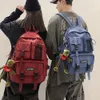 Mulheres menino náilon mochila de viagem malha feminino estudante faculdade saco de escola dos homens menina legal portátil masculino moda sacos de livro senhora 240229