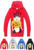 sml Jeffy printed kids Hoodies 614T Kids Boys Cartoon Print Hoodies Sweatshirts 115165cm Kids Designer Clothes Boys Whole FS3880320