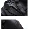 Mens Leather Skin Suit Autumn High Quality large Size Artificial Leather Jacket/Business Mens Windproof Jacket S-4XL 240227