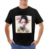 Regatas masculinas aquarela moderna gueixa #6 camiseta estética roupas curtas moda coreana masculina camisetas gráficas hip hop