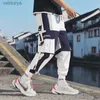 Januarysnow – pantalon de jogging multi-poches pour hommes, Streetwear, Cargo Harem, piste, mode Harajuku, 240308