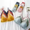 BH's Sexy gebloemde kanten bh-top voor vrouwen Push-up vrouwelijke lingerie Ademende bralette Verwijderbare pad Dunne mode Draadloos