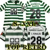 Ronaldo Sporting CP 01 02 03 04 Lisboa Retro Soccer Jerseys Marius Niculae Joao Pinto 2001 2002 2003 2004 Lissabon Classic Vintage Football Shirts Uniform