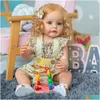 Dolls Brand Feelwind The Designer Simation Doll Princess Girl 55 بوصة تولد من جديد جميع المطاط يمكن أن الماء فوق منزل هدية بوي A Drop Deliv Dhlq6