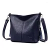 イブニングバッグ高品質のソフトレザー財布ファッション女性肩のメッセンジャーバッグトレンド2024デザイナータッセルラグジュアリーレディースハンドバッグサック