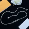 Frauen Luxus Designer Halskette Choker Anhänger Kette 18K vergoldet Edelstahl Buchstaben Halsketten Hochzeit Schmuck Zubehör VN-122