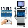 Hydro Peel 14 I 1 Multifunktionell mikrodermabrasion Auqa Vatten Deep Cleaning RF Face Lift Hud Care Face Spa Machine Drawing Beauty Salon Equipment