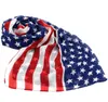 Vintage USA American Flag Scarf 15070cm patriotyczne gwiazdy i paski flagi amerykańskie szaliki mężczyźni kobiety pentagram szyfonowy szalik GGA373470929