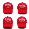 ZK20 Chapeaux de fête brodés 2024 Casquette de baseball pour l'élection du président américain Support réglable à bretelles Trump Chapeau Trump Même style Casquettes à visière Adultes Hommes Femmes 001