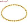 Adixyn 4pcslot Twisted Bangle Gold Color Dubai African Bracelet Arab Middle East Bridal Wedding Jewelry N071017 240308