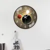 Wall Clocks 1092 8 Inch 3D Numerals Easy To Read Clock Classic Elegant Modern Silent Quartz For Living Room Bedroom Office
