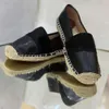 sandali piatti di paglia di lusso scarpe firmate mocassini in pelle scarpe da pescatore da donna top quilty con scatola 531