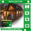 Batterier 12V 100AH ​​LIFEPO4 Batteripaket 1280wh Inbyggd BMS 12.8V Solenergiagringssystem för RV-båtgolfkart EU US STAPIDIEDI DHTG5