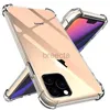 Étuis mobiles Case Skin pour iPhone 15 Pro Max 14 Plus 13 Mini 12 11 Coussin d'air Coin Transparent Transparent Antichoc TPU Silicone Cover 240304