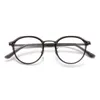 Optical Eyeglasses For Men Women Retro Designer GMS-645TS Fashion Sheet Glasses Titanium Frame Detailed Elasticity Oval Style Anti-Blue Light Lens Plate With