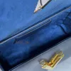 클래식 트위스트 잠금 잠금 크로스 바디 가방 플랩 핸드백 정품 가죽 체인 리벳 어깨 가방 지갑 고품질 가죽 캔디 멀티 컬러 디자이너 팩