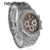 Luxury APS Factory Audemapigue Watch Swiss Movement Abbey Royal Oak Chronograph 26300ST.OO.1110ST.08 Brown 39mm Aço vigia