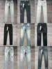 Pruple Mens Jeans Black Cargo Pants Designer Skinny Stickers Light Wash Ripped Motorcycle Rock Revival Joggers True Religions Casual sss