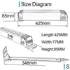 Batterier 24V 36V Ebike Battey 10AH 13AH 17.5AH Sierfish 4sports litiumbatteri för 250W 350W 500W Motor Folding Bike Drop Delivery El Dheli