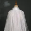 Scialle da sposa di lusso con collo gioiello in pizzo, avvolgente in tulle, mantella da sposa, accessori da sposa per abito da sposa realizzato su misura